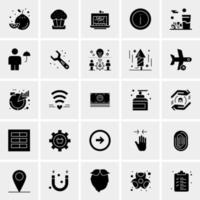 25 iconos de negocios universales vector ilustración de icono creativo para usar en proyectos relacionados con la web y dispositivos móviles