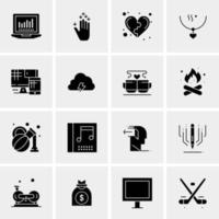 16 Universal Business Icons Vector Creative Icon Illustration to use in web and Mobile Related project