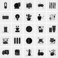 25 iconos de negocios universales vector ilustración de icono creativo para usar en proyectos relacionados con la web y dispositivos móviles