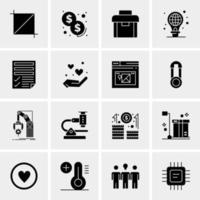 16 Universal Business Icons Vector Creative Icon Illustration to use in web and Mobile Related project