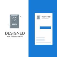 Assignment Job Application Test Grey Logo Design and Business Card Template vector