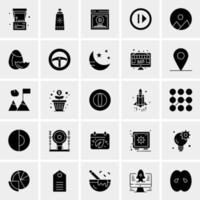 25 iconos de negocios universales vector ilustración de icono creativo para usar en proyectos relacionados con la web y dispositivos móviles