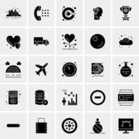 25 iconos de negocios universales vector ilustración de icono creativo para usar en proyectos relacionados con la web y dispositivos móviles