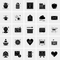 25 Universal Business Icons Vector Creative Icon Illustration to use in web and Mobile Related project