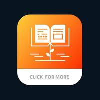 Growth Knowledge Growth Knowledge Education Mobile App Icon Design vector