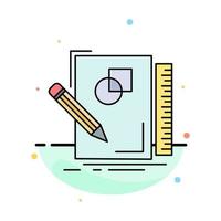 sketch sketching design draw geometry Flat Color Icon Vector