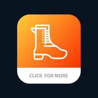 Activity Running Shoe Spring Mobile App Button Android and IOS Line Version vector