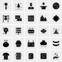 25 iconos de negocios universales vector ilustración de icono creativo para usar en proyectos relacionados con la web y dispositivos móviles