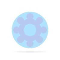 Gear Setting Cogs Abstract Circle Background Flat color Icon vector