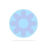 Gear Setting Cogs Abstract Circle Background Flat color Icon vector