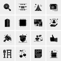 16 Universal Business Icons Vector Creative Icon Illustration to use in web and Mobile Related project