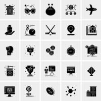 25 iconos de negocios universales vector ilustración de icono creativo para usar en proyectos relacionados con la web y dispositivos móviles