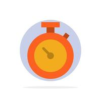 Timer Stopwatch Watch Time Abstract Circle Background Flat color Icon vector