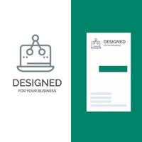Cross Digital Marketing Measurement Platform Grey Logo Design and Business Card Template vector