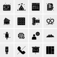 16 Universal Business Icons Vector Creative Icon Illustration to use in web and Mobile Related project