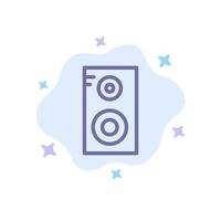 Study Music Class School Blue Icon on Abstract Cloud Background vector