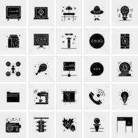 25 iconos de negocios universales vector ilustración de icono creativo para usar en proyectos relacionados con la web y dispositivos móviles