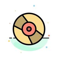 Cd Dvd Disk Device Abstract Flat Color Icon Template vector
