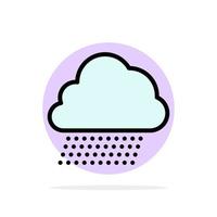 Sky Rain Cloud Nature Spring Abstract Circle Background Flat color Icon vector