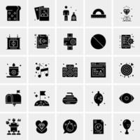 25 iconos de negocios universales vector ilustración de icono creativo para usar en proyectos relacionados con la web y dispositivos móviles