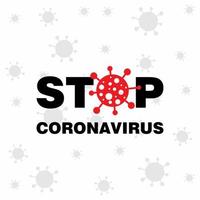 Stop coronavirus background with beautiful Coronavirus icon Vector COVID19 Awareness Poster