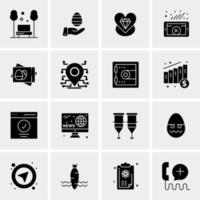 16 Universal Business Icons Vector Creative Icon Illustration to use in web and Mobile Related project