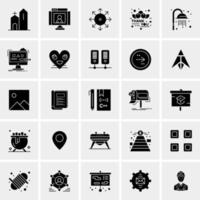 25 iconos de negocios universales vector ilustración de icono creativo para usar en proyectos relacionados con la web y dispositivos móviles