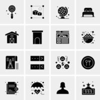 16 Universal Business Icons Vector Creative Icon Illustration to use in web and Mobile Related project