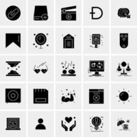 25 iconos de negocios universales vector ilustración de icono creativo para usar en proyectos relacionados con la web y dispositivos móviles