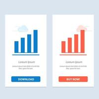 Analytic Interface Signal User  Blue and Red Download and Buy Now web Widget Card Template vector