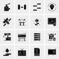 16 Universal Business Icons Vector Creative Icon Illustration to use in web and Mobile Related project