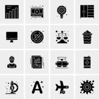 16 Universal Business Icons Vector Creative Icon Illustration to use in web and Mobile Related project