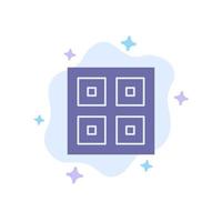 Arrived Boxes Delivery Logistic Shipping Blue Icon on Abstract Cloud Background vector