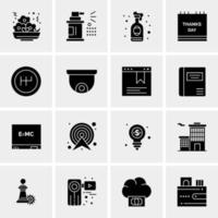 16 Universal Business Icons Vector Creative Icon Illustration to use in web and Mobile Related project