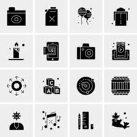 16 Universal Business Icons Vector Creative Icon Illustration to use in web and Mobile Related project