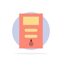 Computer Cpu Pc Stabilizer Abstract Circle Background Flat color Icon vector
