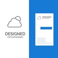 Sky Cloud Sun Cloudy Grey Logo Design and Business Card Template vector