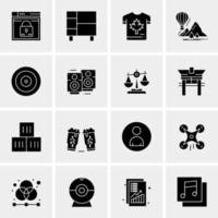 16 Universal Business Icons Vector Creative Icon Illustration to use in web and Mobile Related project