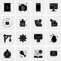 16 Universal Business Icons Vector Creative Icon Illustration to use in web and Mobile Related project