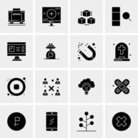 16 Universal Business Icons Vector Creative Icon Illustration to use in web and Mobile Related project