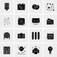 16 Universal Business Icons Vector Creative Icon Illustration to use in web and Mobile Related project