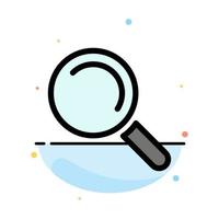 Find Search View Abstract Flat Color Icon Template vector