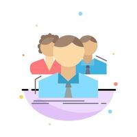 group multiplayer people team online Flat Color Icon Vector