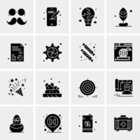 16 Universal Business Icons Vector Creative Icon Illustration to use in web and Mobile Related project