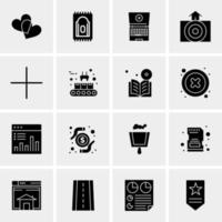 16 Universal Business Icons Vector Creative Icon Illustration to use in web and Mobile Related project