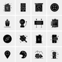 16 Universal Business Icons Vector Creative Icon Illustration to use in web and Mobile Related project