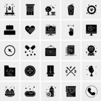 25 iconos de negocios universales vector ilustración de icono creativo para usar en proyectos relacionados con la web y dispositivos móviles