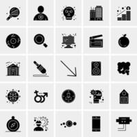 25 iconos de negocios universales vector ilustración de icono creativo para usar en proyectos relacionados con la web y dispositivos móviles