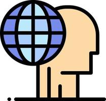 marketing global finanzas marketing global subcontratar icono de color plano icono de vector plantilla de banner