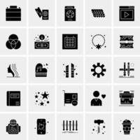 25 iconos de negocios universales vector ilustración de icono creativo para usar en proyectos relacionados con la web y dispositivos móviles